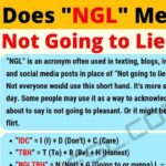 Understanding ngl meaning